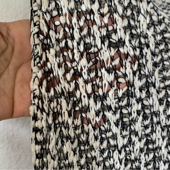 Helmut Lang Knit Linen Blend Sleeveless Scoop Neck Hi-Low Hem Top size Small - Picture 5 of 11